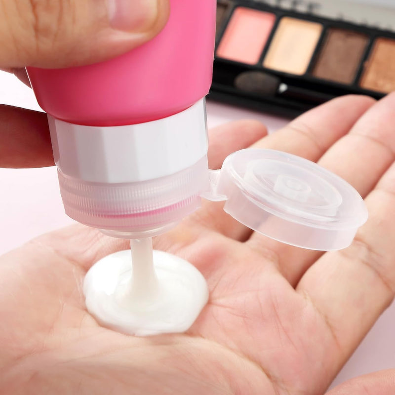 Gemice Bottles for Toiletries Tsa Approved Travel Size Containers BPA Free Leak Proof Refillable Liquid Travel Accessories for Cometic Shampoo and Lotion Soap