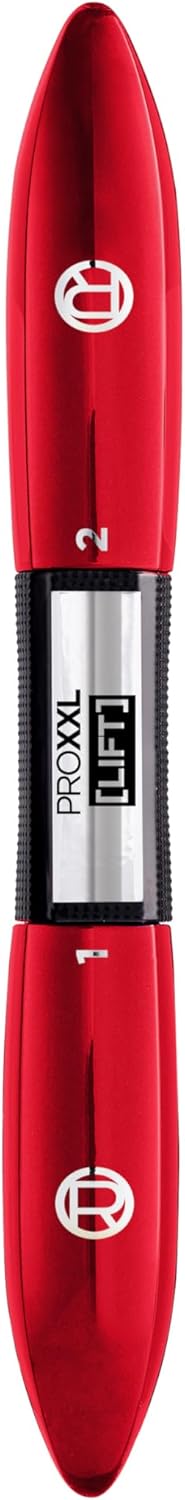 L'Oréal Paris Mascara, Salon Lash Lift, With Pro-Keratin, Long-lasting, No Clumping or Smudging, Pro XXL Lift, Black - Red 12 ml (Pack of 1)