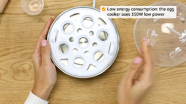 ECVV Multi-functional Electric Eggs Boiler Cooker Steamer Home Kitchen Use | 7 Egg Capacity Multifunction Electric Boiled Egg Maker Food Steamer | Random Color |