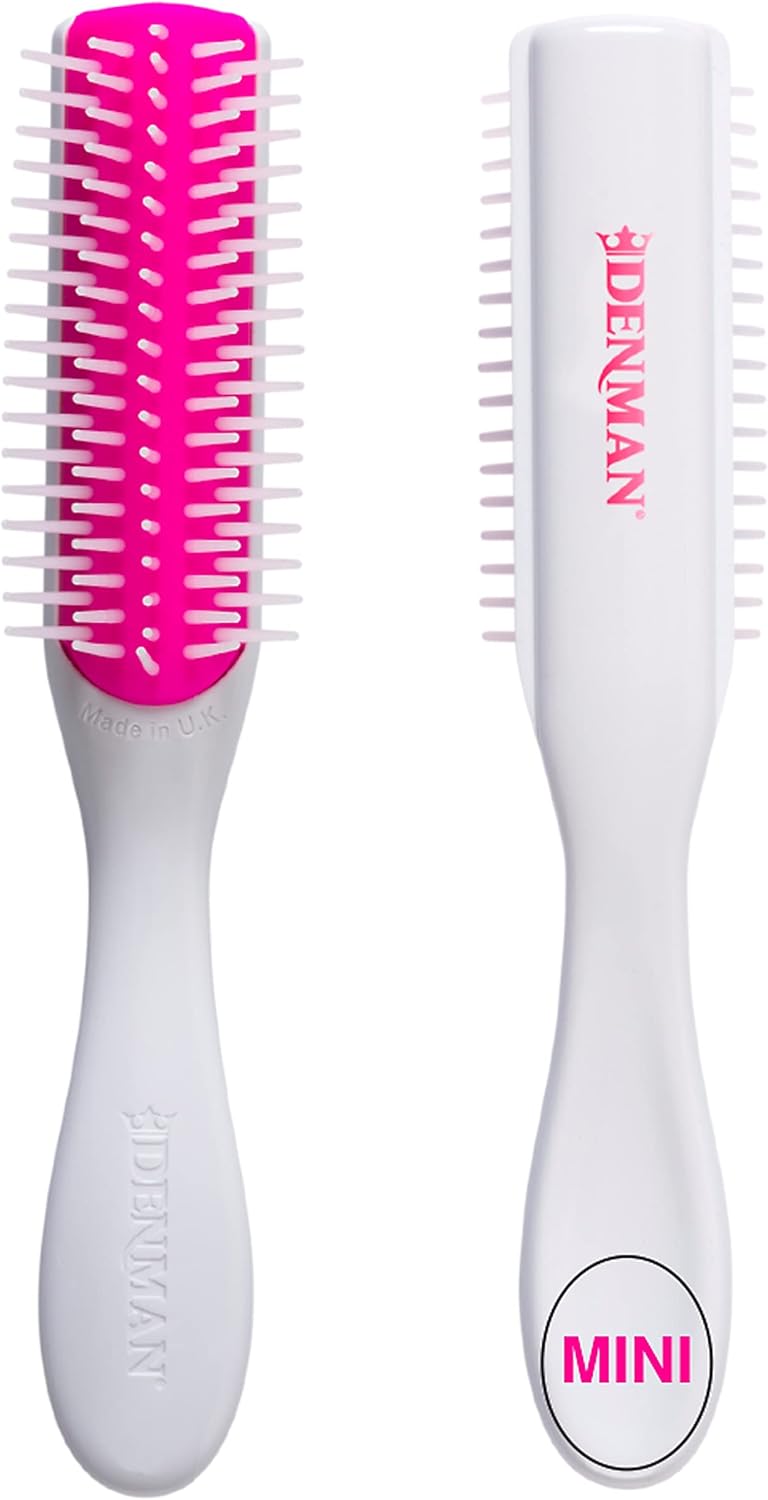 Denman Classic Styling Brush 7 Rows - D3 - Hair Brush for Blow-Drying & Styling â€“ Detangling, Separating, Shaping & Defining Curls
