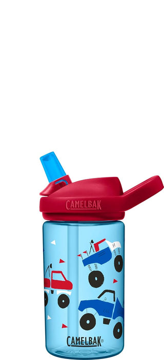 CamelBak eddy+ Kids Water Bottle with Straw, Insulated Stainless Steel - Leak-Proof when Closed, 12oz, Biking Dogs