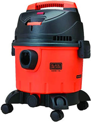Black & Decker 1200W 10 Liter Wet and Dry Tank Drum Vacuum Cleaner, Orange/Black - WDBD10-B5, 2 Years Warranty - Canister