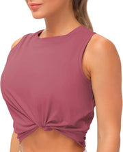 THE GYM PEOPLE Ice Silk Workout Tops for Women Quick Dry Muscle Gym Running Shirts Sleeveles
