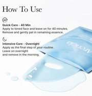 PDRN Blue Collagen Hydrogel Face Mask with Glacial Water for Cooling & Hydration, Skin Soothing & Firm-Looking Care, Korean Skincare, 35 g x 4 ea