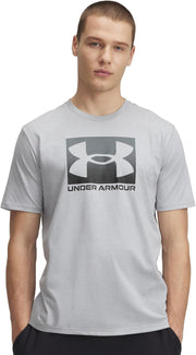 mens Ua M Boxed Sports Updated Ss T-shirt - (011) Mod Gray Light Heather / / Black