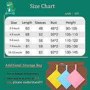 Kids Raincoat Boys Girls Rain Jacket Hooded Dinosaur Poncho Waterproof Coat Outdoor Sports 2-12Years