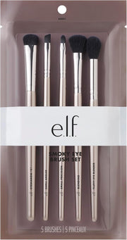 E.L.F. Smoky Eye Brush Kit, 5 Vegan MakEUp Brushes, Flawlessly Blends Eyeshadow & Eyeliner