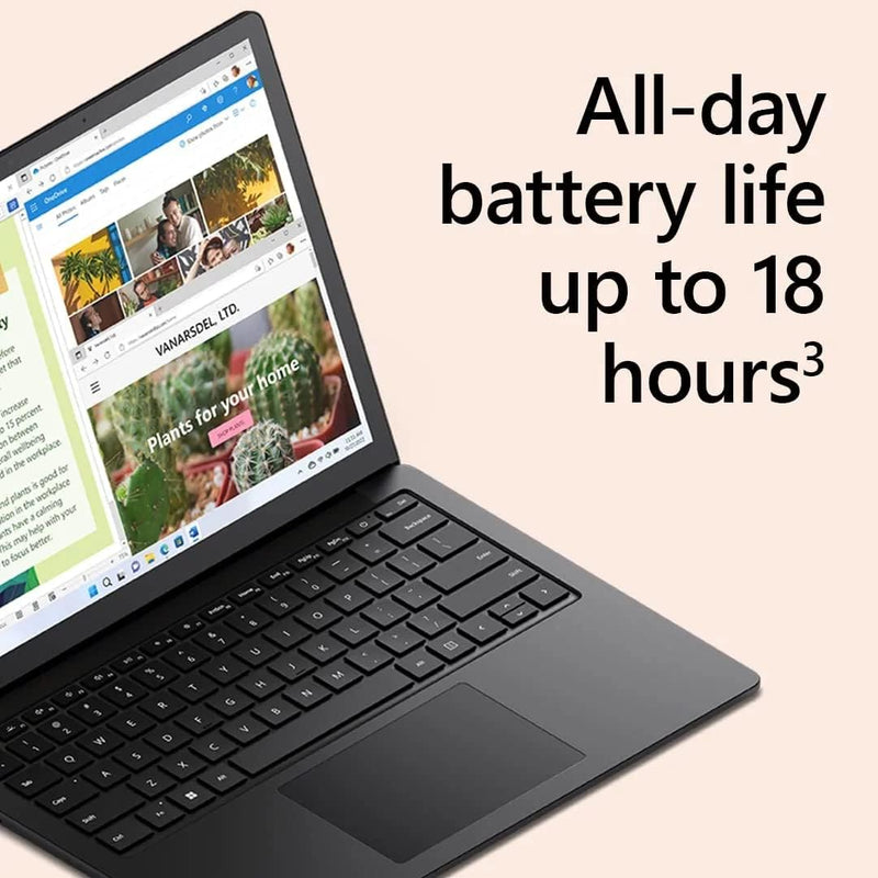 Surface Laptop 5 with 13.5" 2256 x 1504 display, Intel i7-1255U, Integrated Iris Graphics, 16GB RAM, 512GB SSD, Windows 11, Black - RBG-00039, 13.5 Inch UAE Model