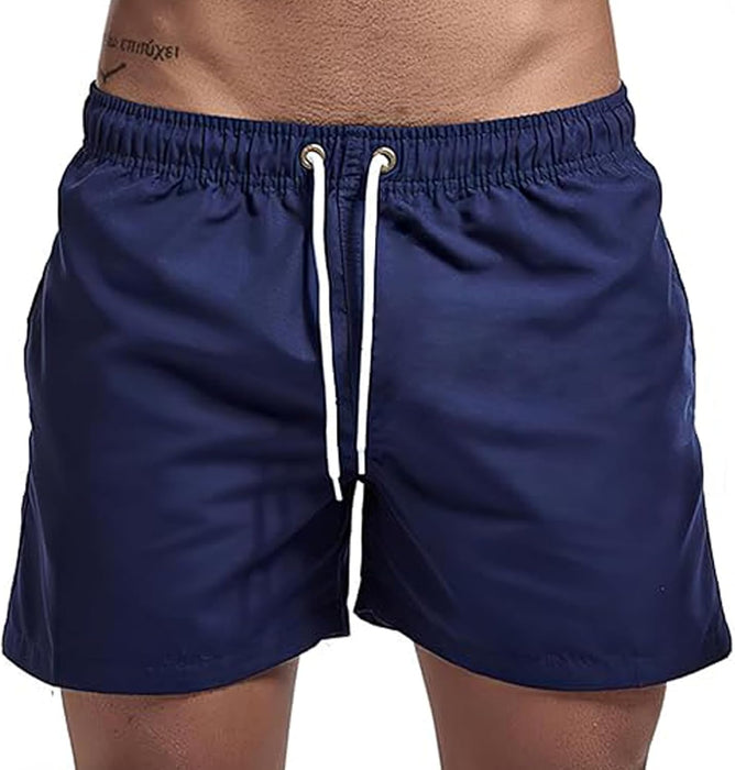 BananaHome Men's Swim Trunks Quick Dry Beach Shorts with Pockets and Mesh Lining, Dry Swim Trunk, Casual Sports Lightweight Swimsuit