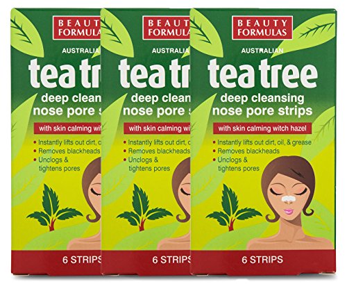BEAUTY FORMULAS TEA TREE NOSE PORE STRIPS