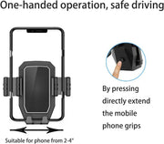 Car Cup Holder Phone Mount: Universal Auto Cell Phone Stand with Drink Expand Cup Holder for SUV Automobile Compatible with iPhone & Samsung and Other Android Smartphone-Black