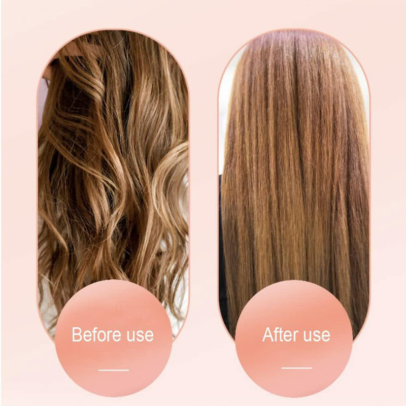 Detangling Hair Brush Hollow out Massage Ventilation Styling Comb for Curly Wet Thick and Tangled Hair(Orange&White)