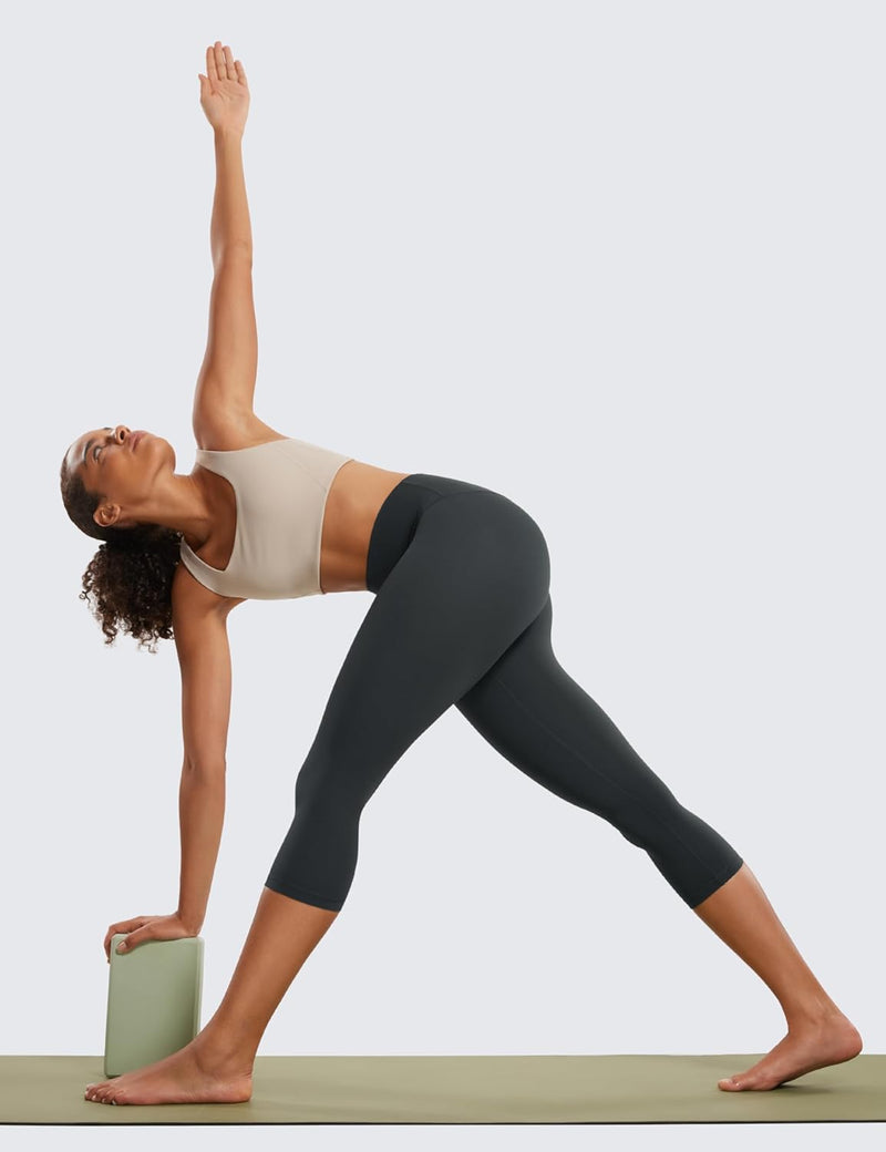 CRZ YOGA Womens Butterluxe High Waisted Lounge Legging 19 Inches - Workout Leggings Buttery Soft Capris Yoga Pants