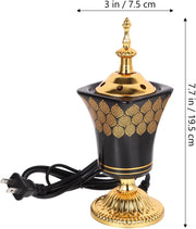 CORHAD Incense Burner Censor Burner Pot Censer Burner Electric Incense Stove Electric Bakhoor Burner Wax Melt Warmer Incense Censer Ornament Incense Electric Burner Iron Plug in Baku