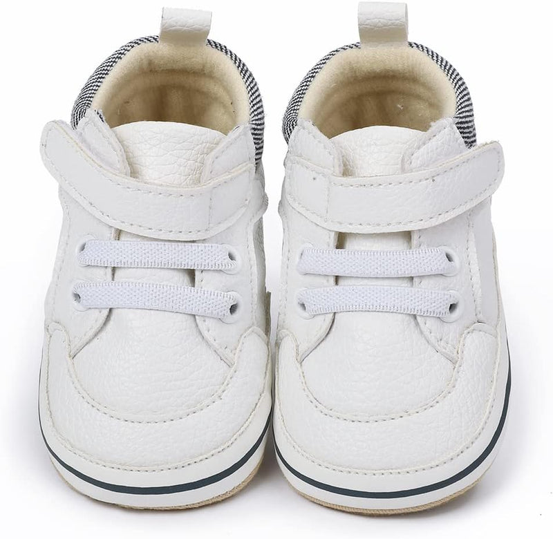 E-FAK Baby Shoes Boys Girls Infant Sneakers Non-Slip Rubber Sole Toddler Crib First Walker Shoes