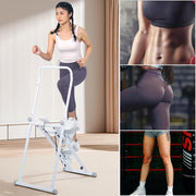 Stair ClimberFoldable Step MachineHeight Adjustable Stepper with LCD Display and HandlebarVertical Climbing Cardio Exercise Machine for Home and Office Exercises