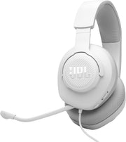 Jbl Quantum 100 Wired Over-Ear Gaming Headset With A Detachable Voice-Focus Boom Mic, Quantumsound Signature, Lightweight Headband, Memory Foam Ear Cushion, Pc And Gaming Console Compatible - White - White Gaming