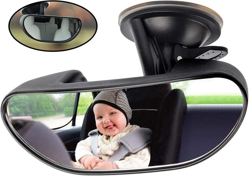 Baby Car Mirror, Windshield Front Facing Seat Full Wide Angle View Infant Mirror, Rearview Car Seat Mirror That Attaches With A Adjustable Suction Cup, Shatterproof Child Safety Mirror Accessories