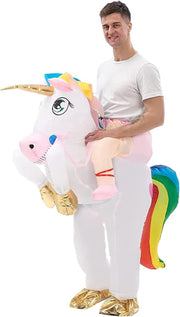 TERRIFI Inflatable Unicorn Costume for Kids, Funny Blow Up Christmas Fancy Dress Cosplay Suit for Party Festival Masquerade