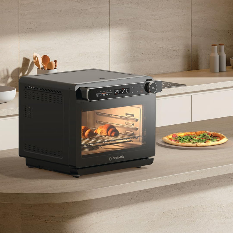 Steami X - 10 in 1 Air Fryer Convection Oven with Real Steam Technology for Healthier Cooking 24L Stainless Steel Interior Top & Bottom Heating Element ST330K, 2 Yrs Warranty - Steami X