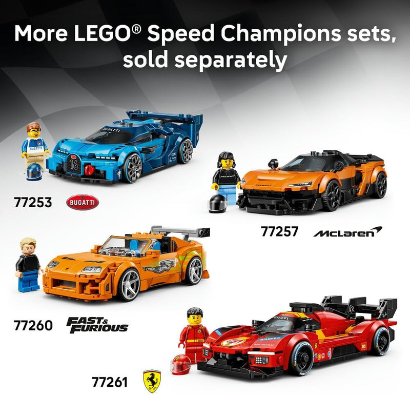 Speed Champions Ken Block's '65 Ford Mustang Hoonicorn V1 Muscle Car Toy - Model Kit w/Collectible Minifigure - Kids' Room Decor - STEM Gift for 9+ Year Old Boys & Fans - 77262