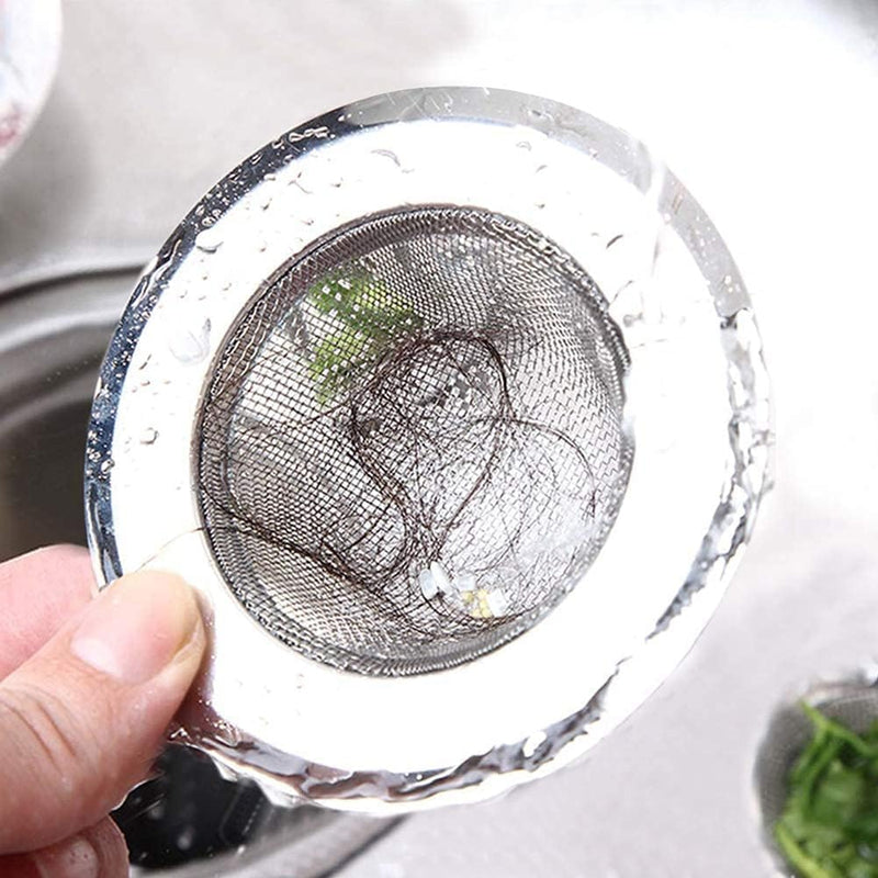 Hasanat Essentials Wash Basin Sink Strainer Stainless Steel Bathroom & Kitchen Drain Cover Net