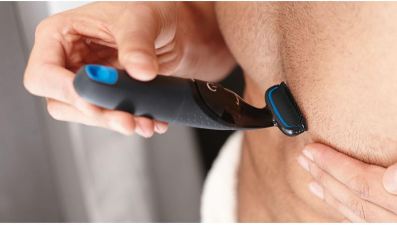 Philips Bodygroom BG1024/16 Showerproof Groin & Body Trimmer Bidirectional Trimmer, Skin Protection System AA Battery Included - UAE Version