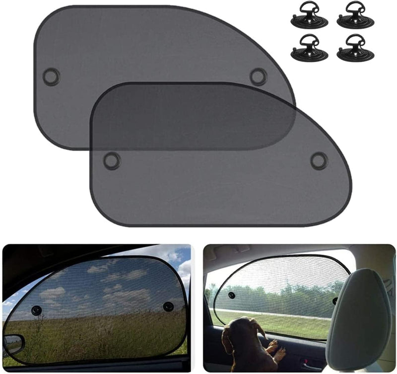 Car Window Sunshades, Side Window Sunshades, Cling Sunshade, for Car Windows, Sun, Glare, and UV Rays Protection for Your Child - Baby Side Window Car Sun Shades, 2 Pack Universal