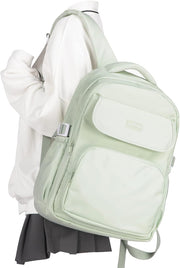 WEPOET Basic Backpack For School,Casual College Backpack Women,Waterproof Middle Bookbag For Teen Girl - A3-mintgreen