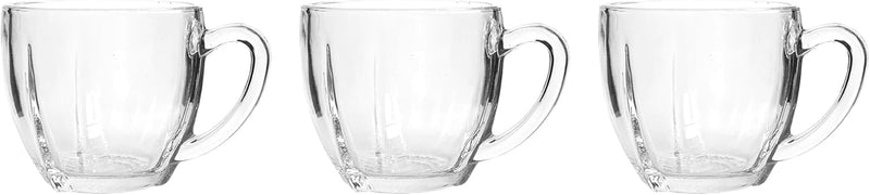 City Glass Lavi Mug Set 3-Pieces, 190 ml Capacity - 190 ÙÙÙÙØªØ±