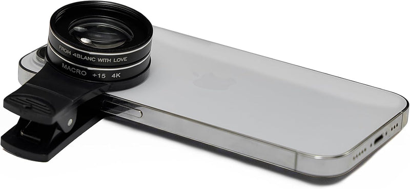 4BLANC External Macro Lens Kit with Mount for Any Smartphone