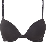 Women Plunge Up Bra Plunge Bra - Black