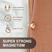 Premium Strong Multi-Use Colorful Scarf Small Magnetic Hijab Magnets, Commercial Strength Hijab Pins - 8 Pairs