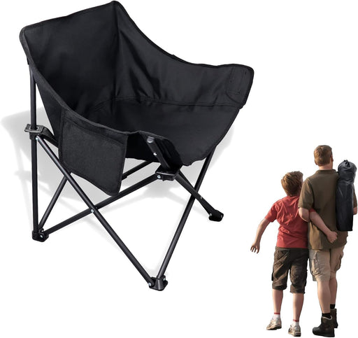 MOMENT Portable Folding Beach Chair Multi-Purpose Camping Chair for Adult, Lightweight Patio Lawn Quad Chair for Outdoor Travel Picnic Hiking Supports110kgs Load With Carry Bag Random Color (2 PACK) - 1 PACK