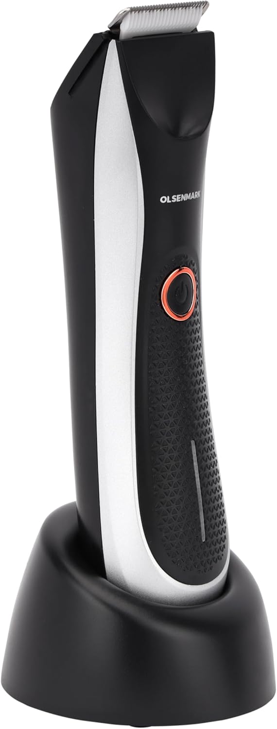 Olsenmark Hair Groomer and Trimmer- OMTR4105, Li-ion Battery and 60 min Working Time, Quick USB Charge, Detachable Blades and Waterproof, LED Indicator