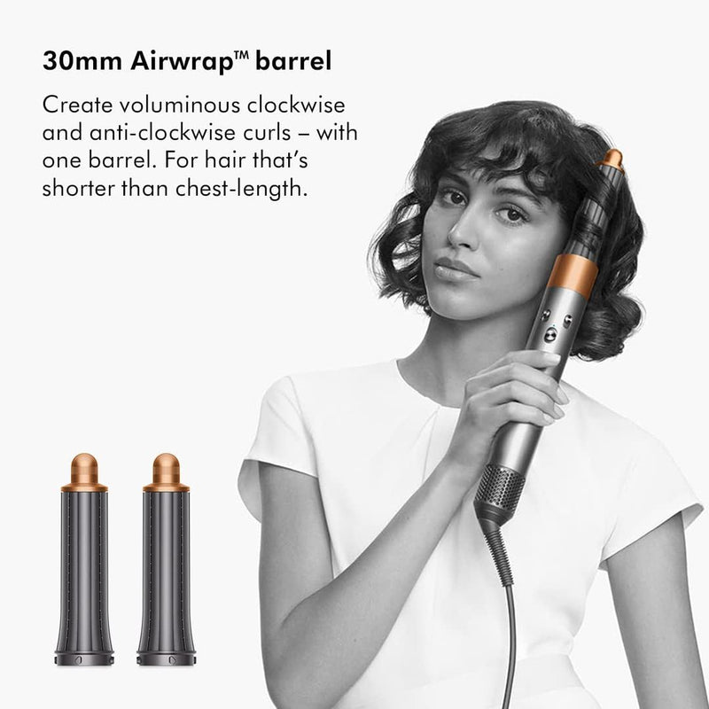 Dyson New Dyson Airwrap Hair Styler - HS05 2022 (Nickel/Copper) (Multi-functional Attachments Are The Perfect Alternatives to a Curling Iron, Wand & Blow Dryer Brush )