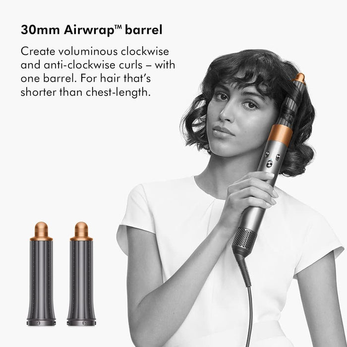 Dyson New Dyson Airwrap Hair Styler - HS05 2022 (Nickel/Copper) (Multi-functional Attachments Are The Perfect Alternatives to a Curling Iron, Wand & Blow Dryer Brush )