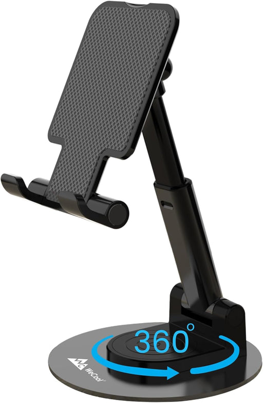 Fitto Mobile Stand, Adjustable, Height Angle, Cradle Mount Dock, For iPad, Samsung Tab, 4"-13" Devices, Black