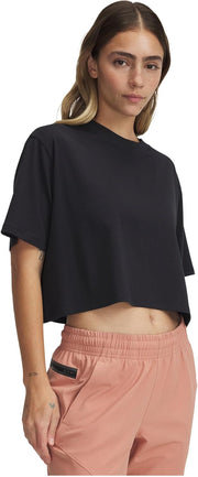 Womens Women's UA Rival Short Sleeve Tops (pack of 1) - Black / Black / White