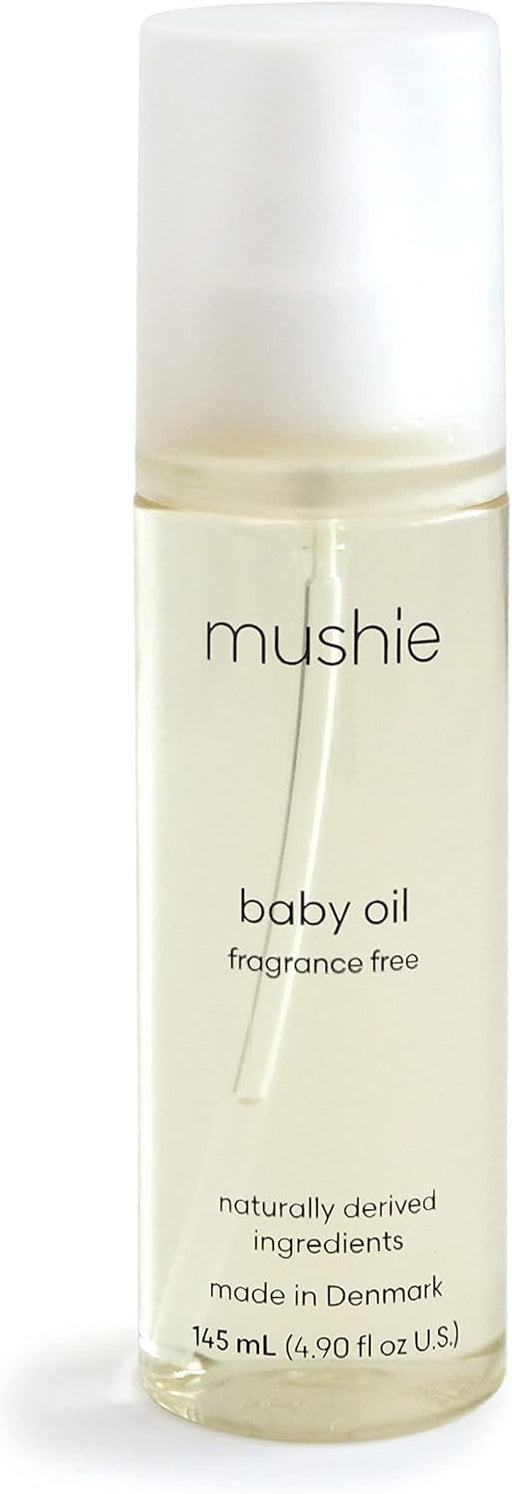 Natural Baby Oil 145 mL 100% Organic Baby Oil After Bath & Before Bed Fragrance Free Cruelty Free Made in Denmark