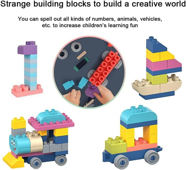 AM ANNA Soft Building Blocks Toys,20 Pcs Building Block Early Educational Sets Learning&Development Toys Stacking Block Kit for Toddlers Baby 1-5 Years Old Bath Toy,Can Be Boiled And Bitten