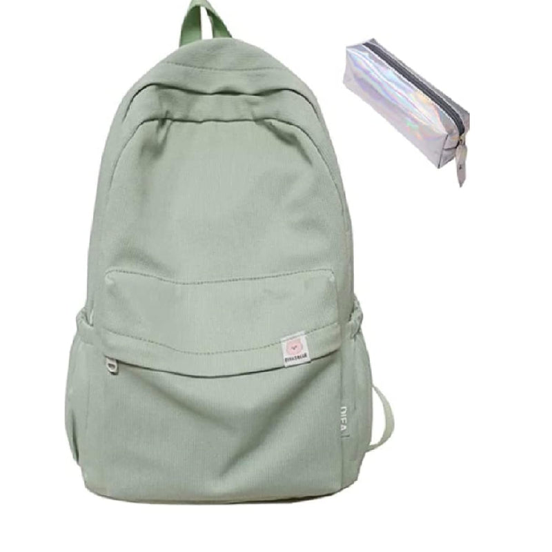 QBLIT Sage Green Backpack for School,Large-capacity Aesthetic Backpacks,Kawaii Backpack for Teen Girls (Color : Sage Green)