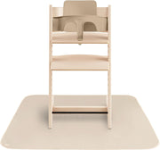 Baby Splat Mat 42.5x42.5 Inch (Fog) Water Resistant for Under High Chair and Infant Play - Fog