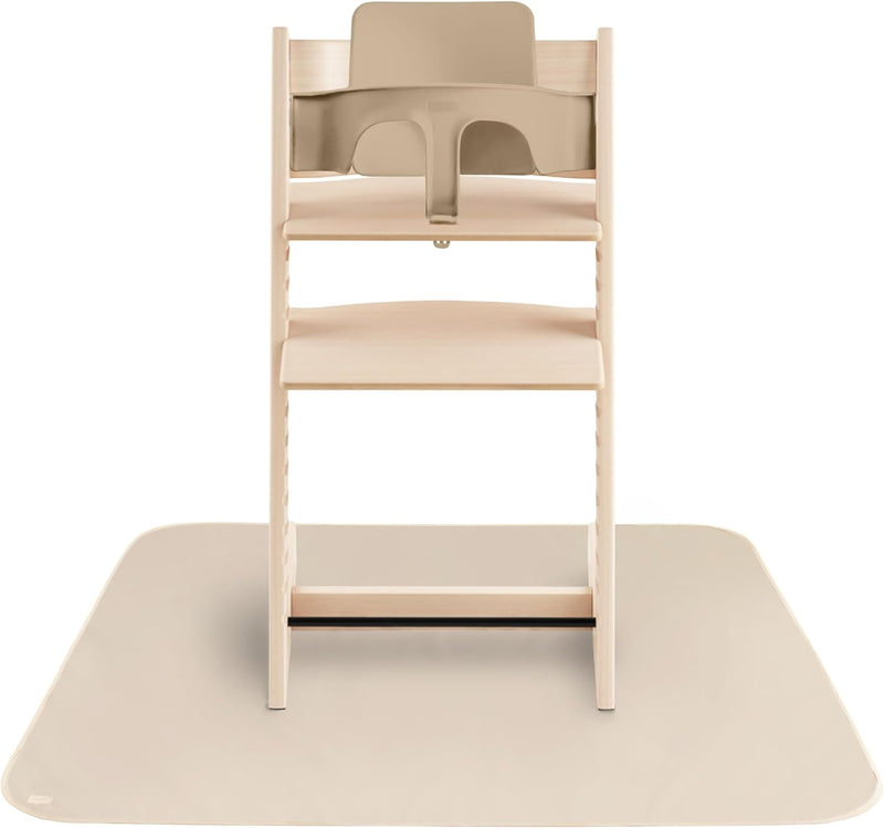 Baby Splat Mat 42.5x42.5 Inch (Fog) Water Resistant for Under High Chair and Infant Play - Fog