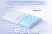 Slim 3.2" Memory Foam Full Pillow-Thin, Flat, Soft Yet Supportative for Belly, Back& Stomach Sleepers - 3.2" Slim(Standard)
