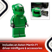 Speed Champions Aston Martin Aramco F1 AMR24 Race Car Toy with a Collectible Formula 1 Driver Minifigure - Model Kits for 10+ Year Old Boys & Girls or Adult Motorsport Fans 77245
