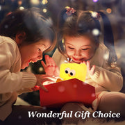 AMERTEER Children's LED Night Light, CheeseNight Lamp, Rechargeable Cute Soft Silicone Creative NightLight for Kids, Bedside Lamp, Dimmable & Touch Sensor for Bedroom, Birthday Gifts Room Decor