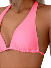 GORGLITTER Women's 2 Piece Swimsuits Halter Tie Side Thong Beach Bikini Set