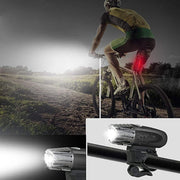 SKY-TOUCH USB Rechargeable Bike Light Set 320 Lumens Powerful Front and Rear Bike Accessories for Night Riding, Cycling Rear Headlight Reflectors for Kids, Road, Mountain Bike, Black