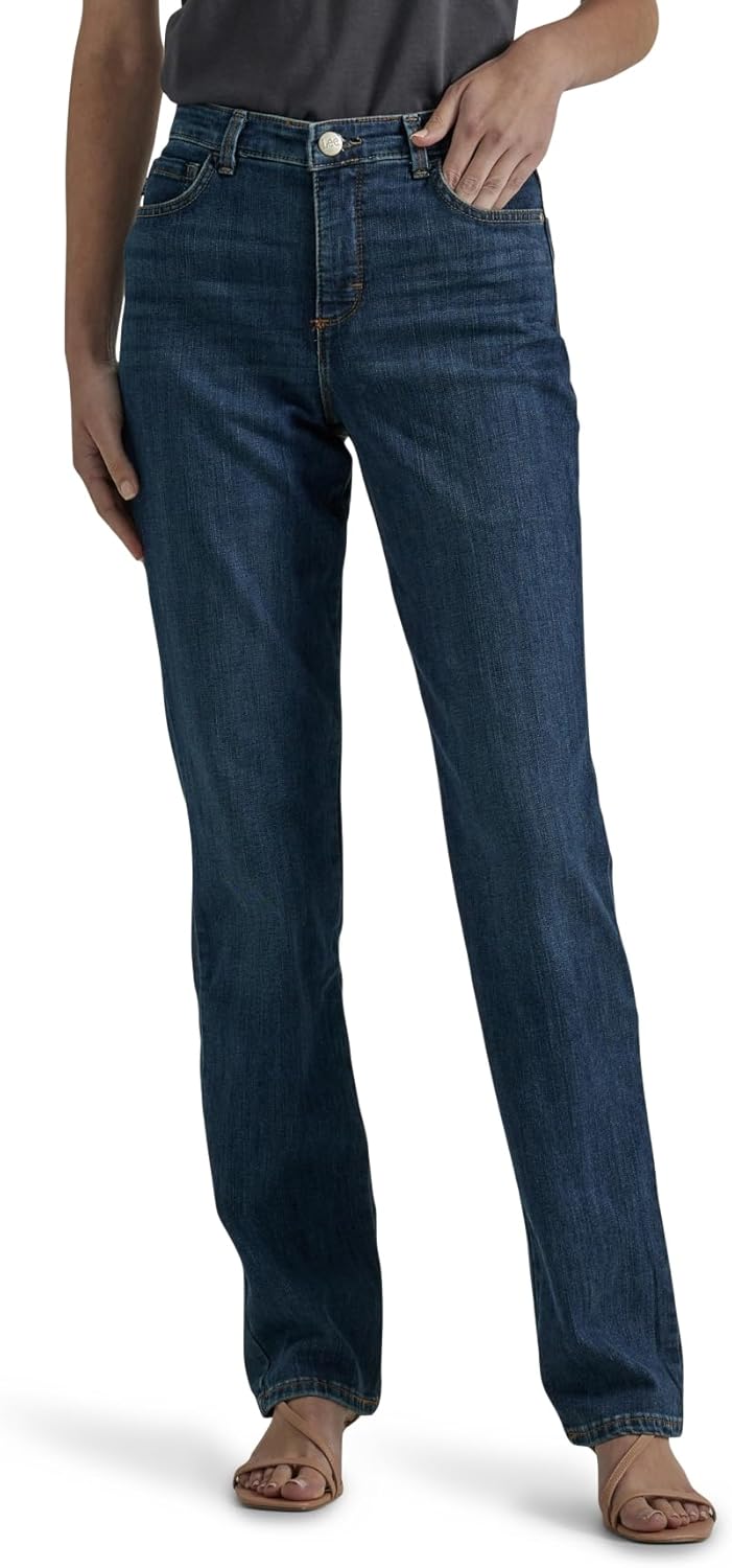 womens Instantly Slims Classic Relaxed Fit Monroe Straight Leg Jean Jeans – image 1